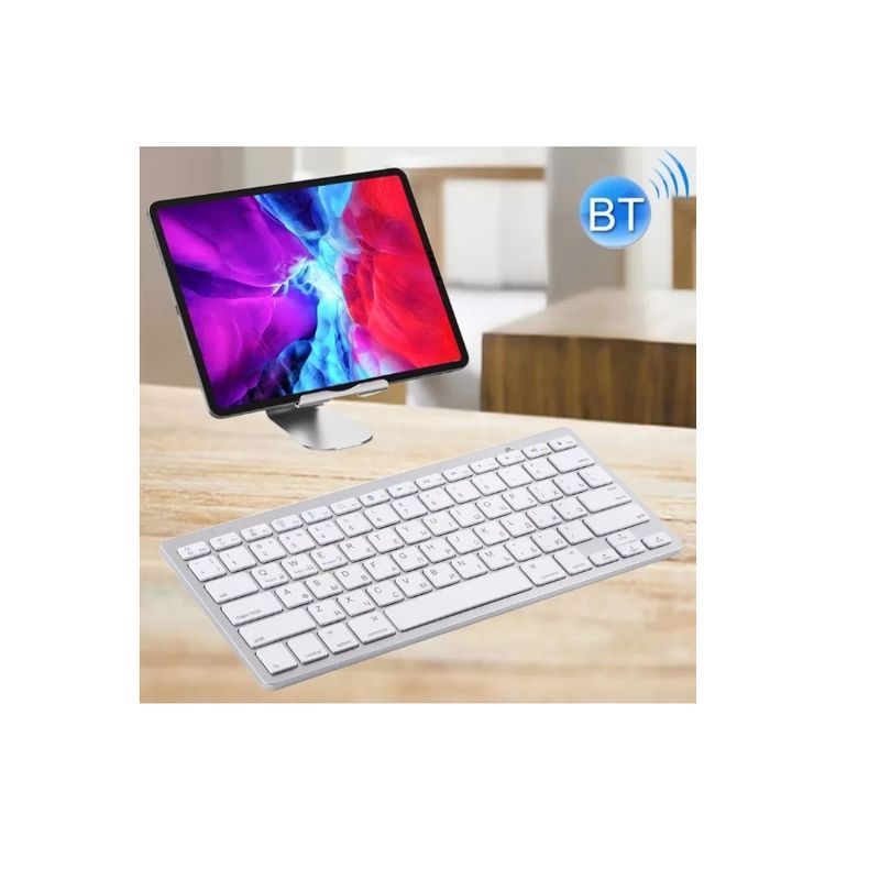 GENERICO - Teclado Bluetooth Weibo Wb-8022 Para iPad - Tablet