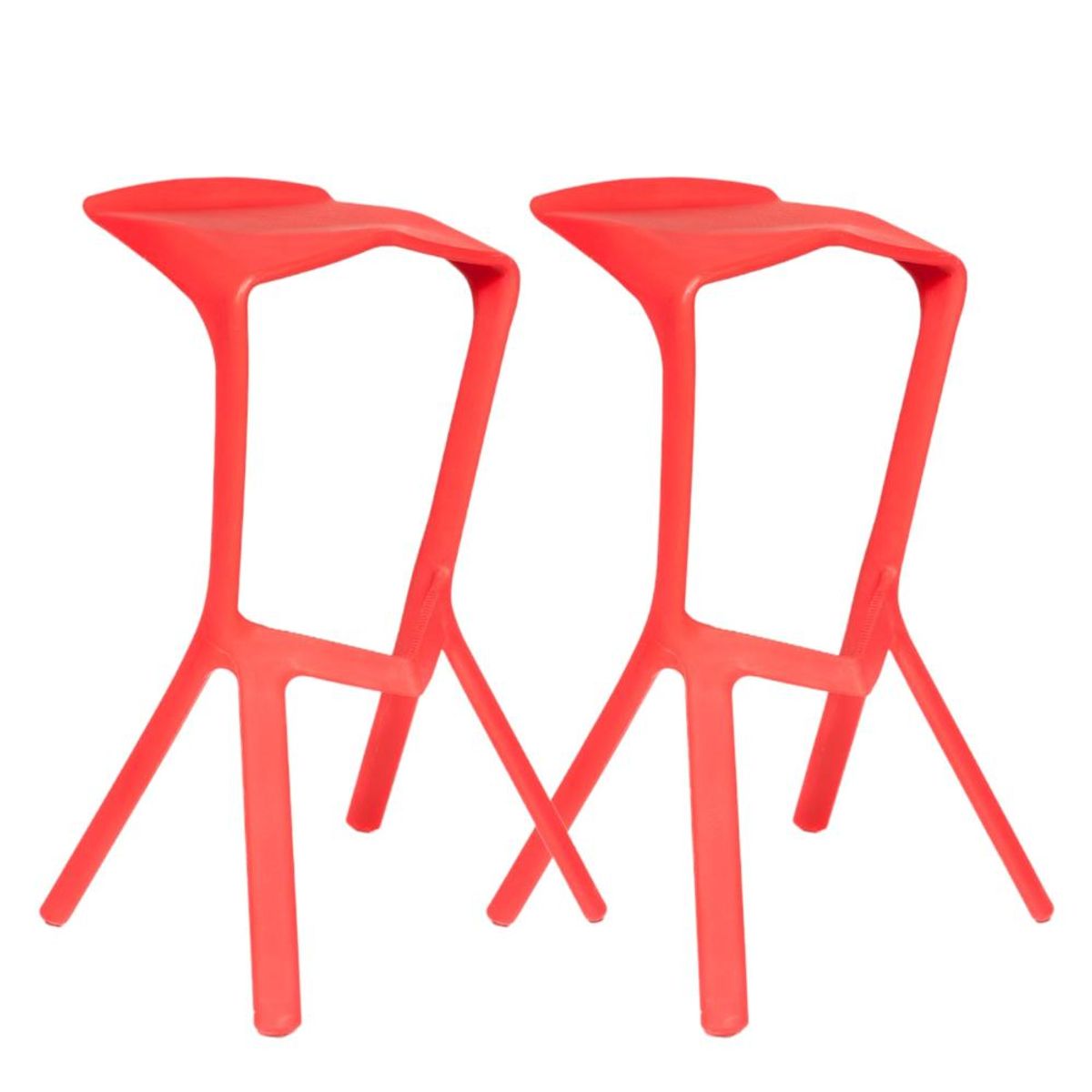 SPAZZIO - Kit 2 pisos de bar Vittoria rojos