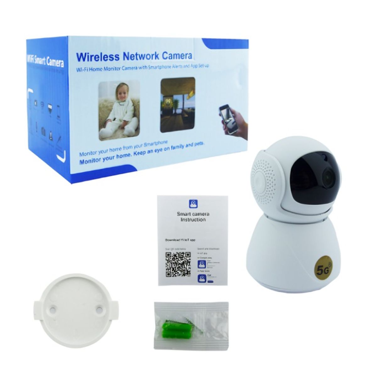 OEM - CAMARA VIGILANCIA IP WIFI-TF DUAL BAND 2.4 5G