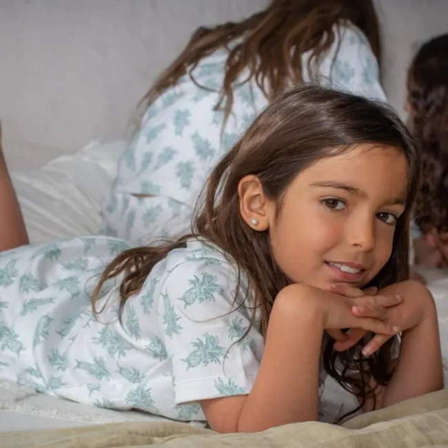 SIMPLY B - Pijama algodón corto piña