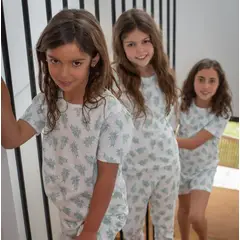 SIMPLY B - Pijama algodón corto piña