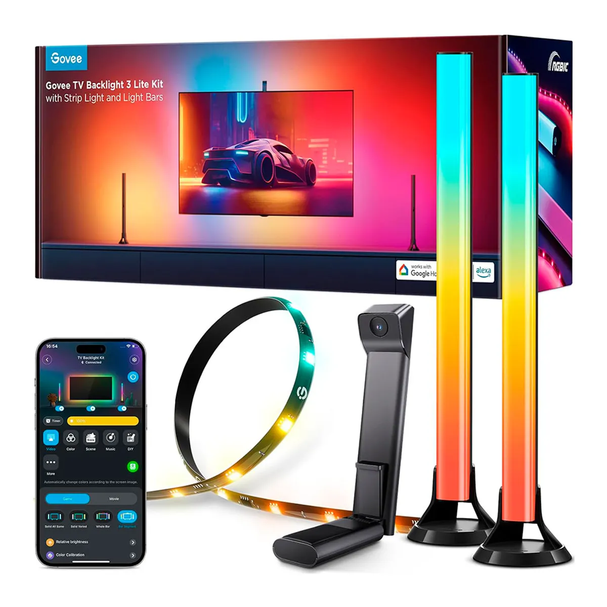 GOVEE - Kit Retroiluminación TV 3 Lite de 55-65" Govee