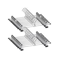 Pack De 20 Ganchos Pinza Perrito Colgadores Forro Goma Metal