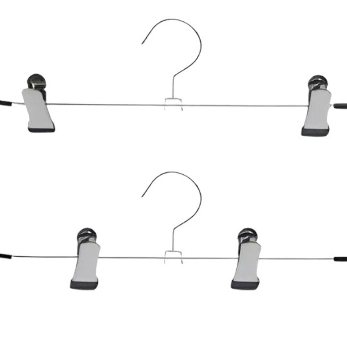 GENERICO - Pack De 20 Ganchos Pinza Perrito Colgadores Forro Goma Metal