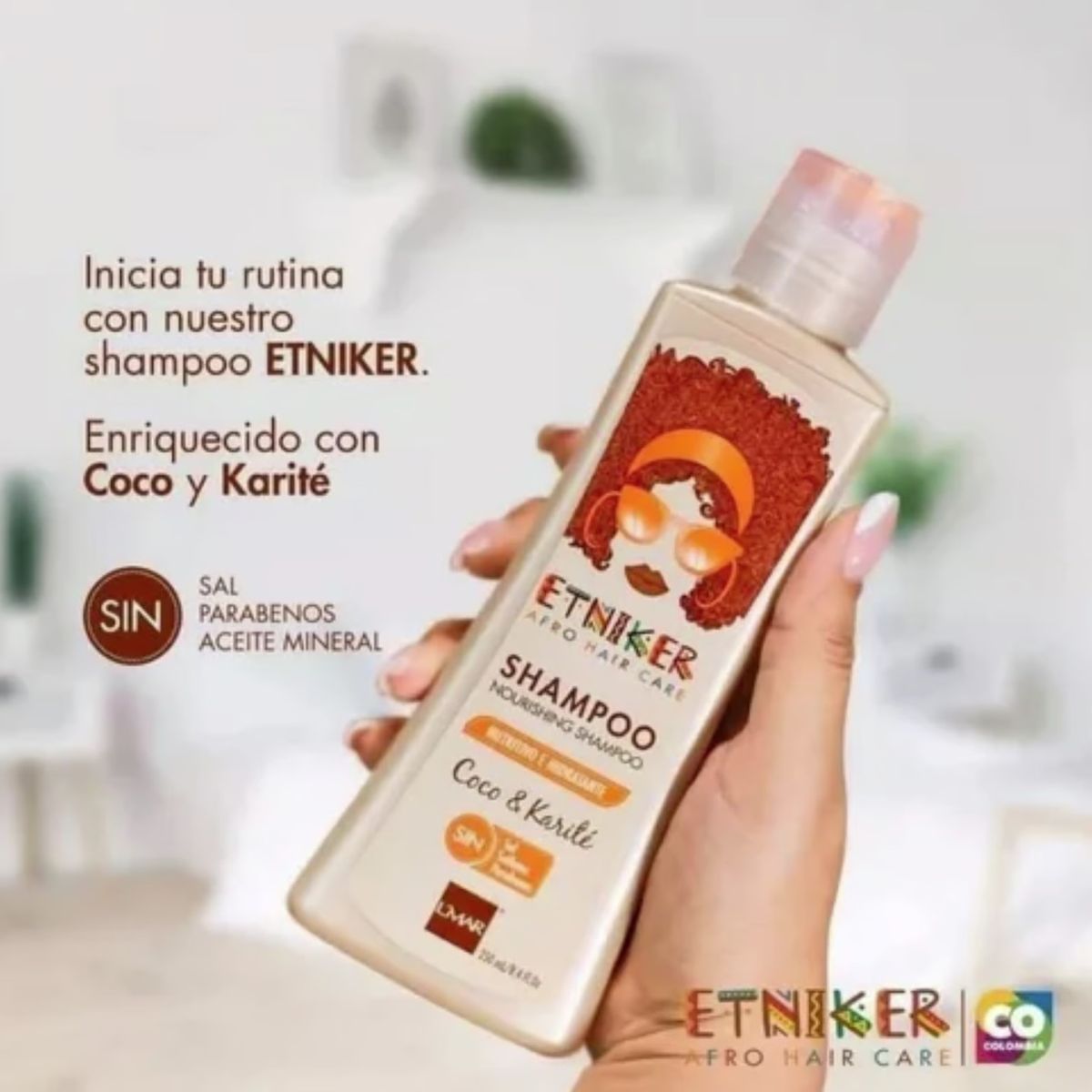ETNIKER - SHAMPOO NUTRITIVO E HIDRATANTE ETNIKER COCO Y KARITE 250 ML