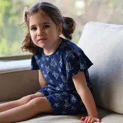 SIMPLY B - Pijama corto tortuga niña