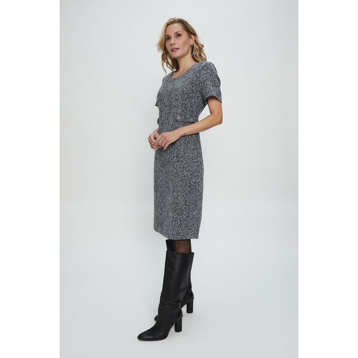 MA GRIFFE - Vestido Largo Azul Marino Mujer Magriffe