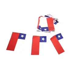 GENERICO - Guirnalda Bandera Chile 3mt Fiesta Patria Cotillón Pcz