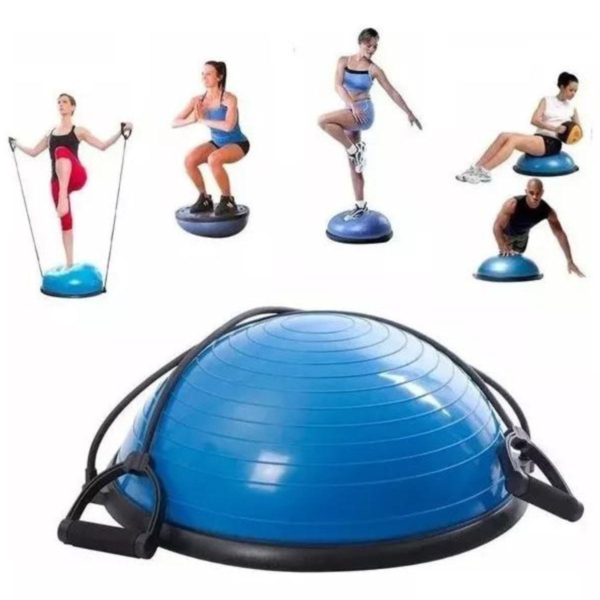 LINE - Balon Bosu Gym Pelota Yoga Semiesfera De Resistencia 60 cm