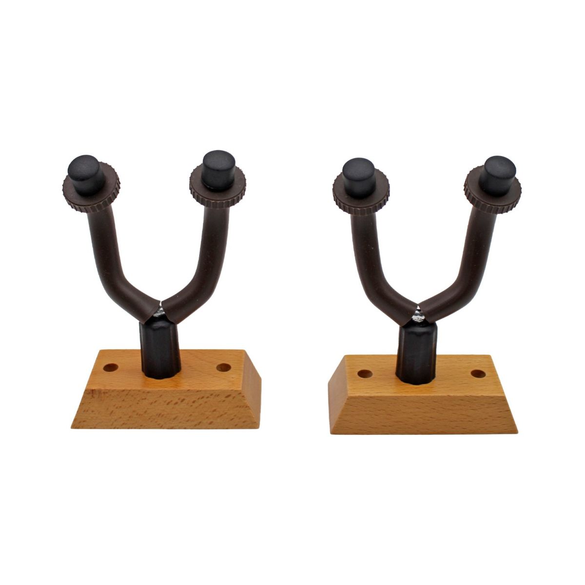 GENERICO - Pack 2 Soportes De Pared Guitarra Bajo o Ukelele Doble - SC