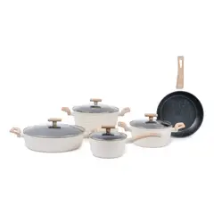 SIMPLIT - Batería de Cocina Antiadherente Savannah 9 Piezas