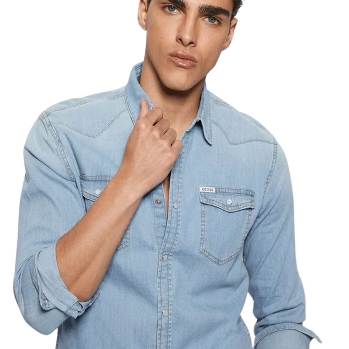 GUESS - Camisa Truckee Ls Shirt Denim Guess