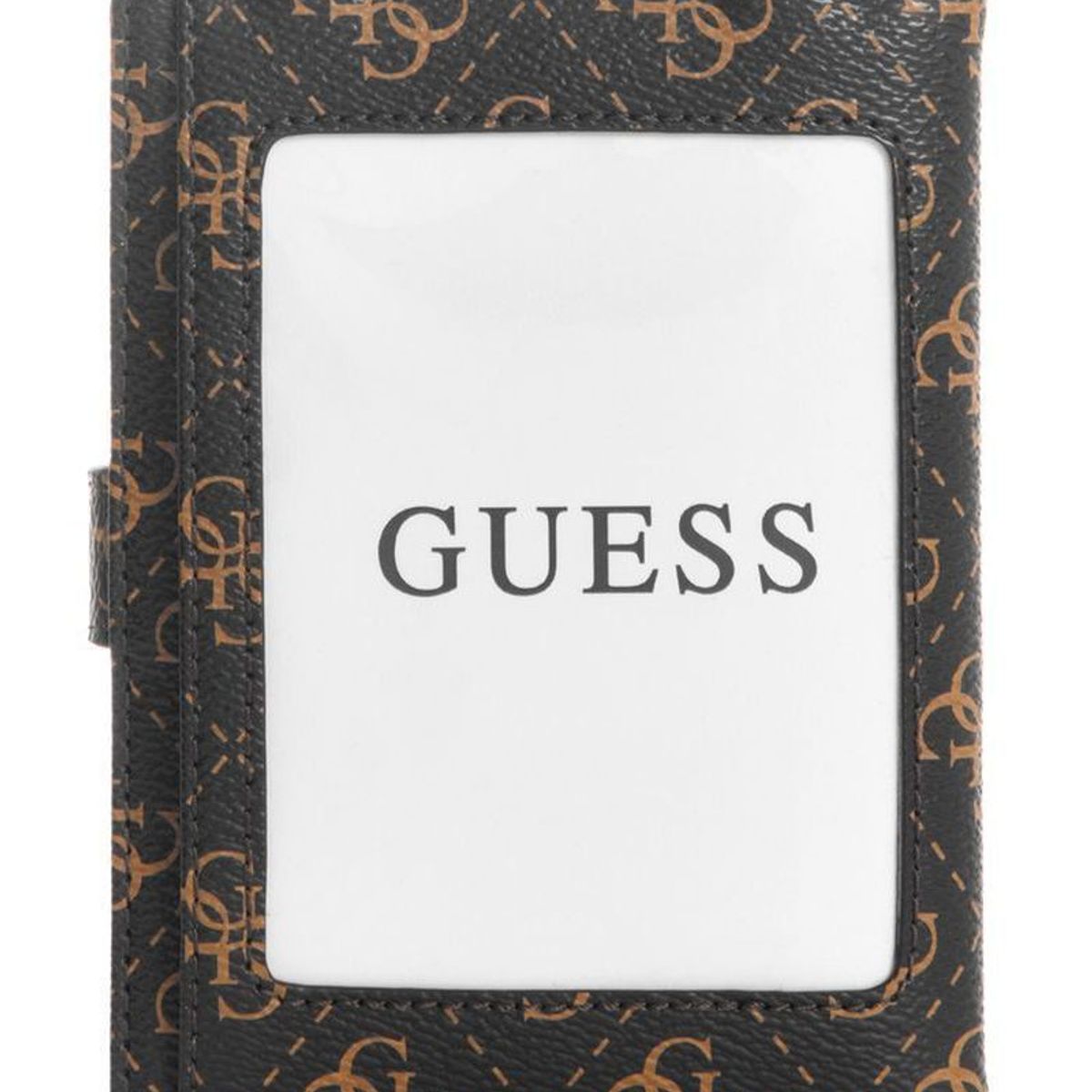 GUESS - Billetera Laurel Slg Chain Passport Case Café Guess