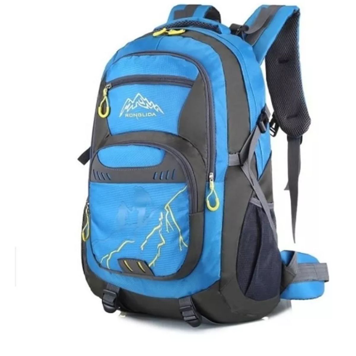 GENERICO - Mochila Trekking Camping 50 Litros Impermeable BLUE
