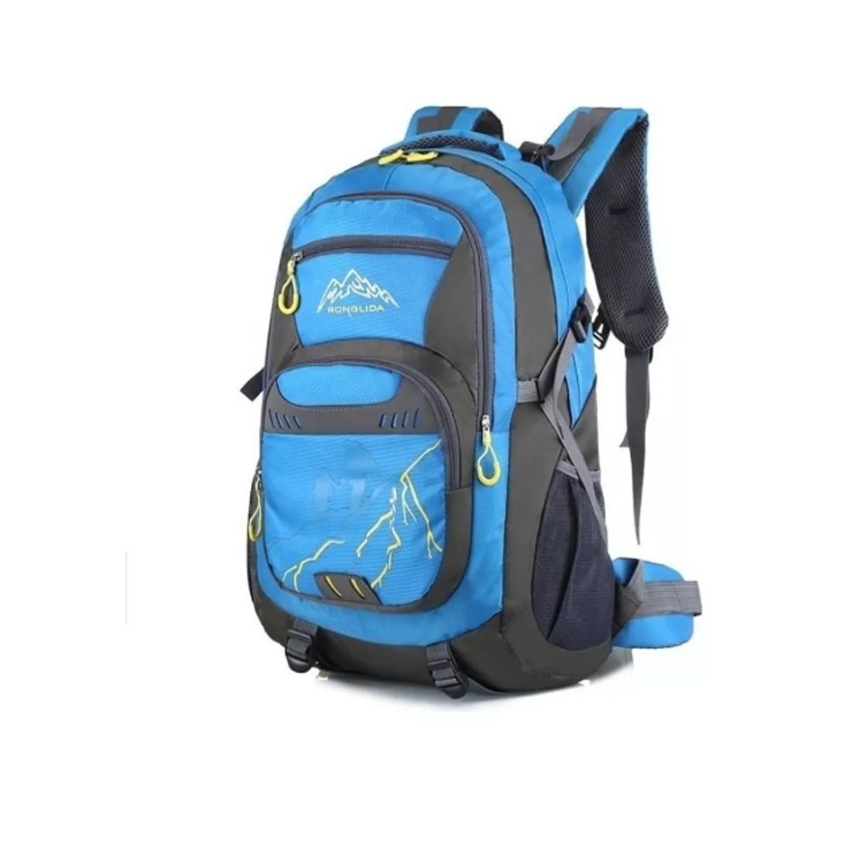 GENERICO - Mochila Trekking Camping 50 Litros Impermeable BLUE