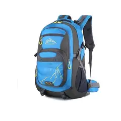 GENERICO - Mochila Trekking Camping 50 Litros Impermeable BLUE