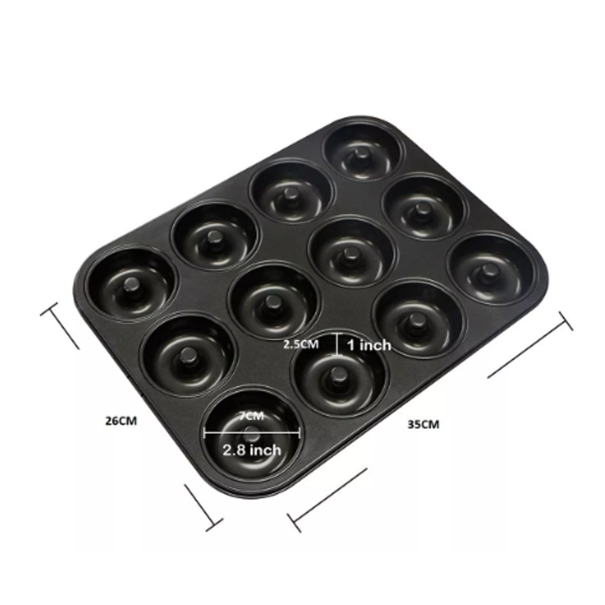 GENERICO - 2 Moldes Donas Moldes De Donas Donut Molde Para Dona 12 Cav