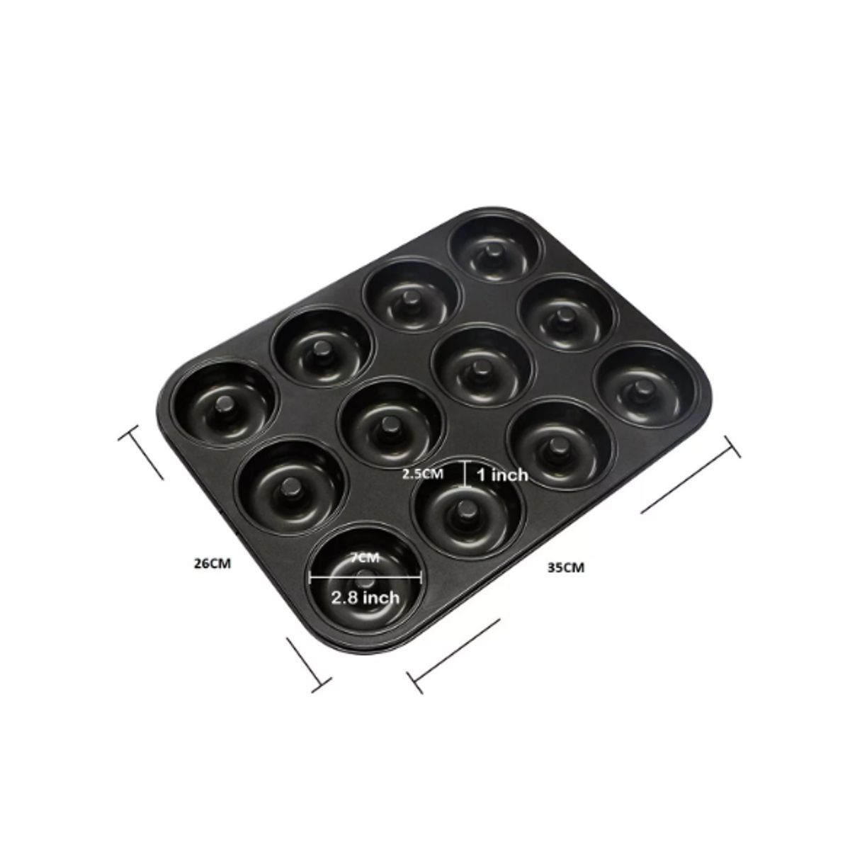 GENERICO - 2 Moldes Donas Moldes De Donas Donut Molde Para Dona 12 Cav