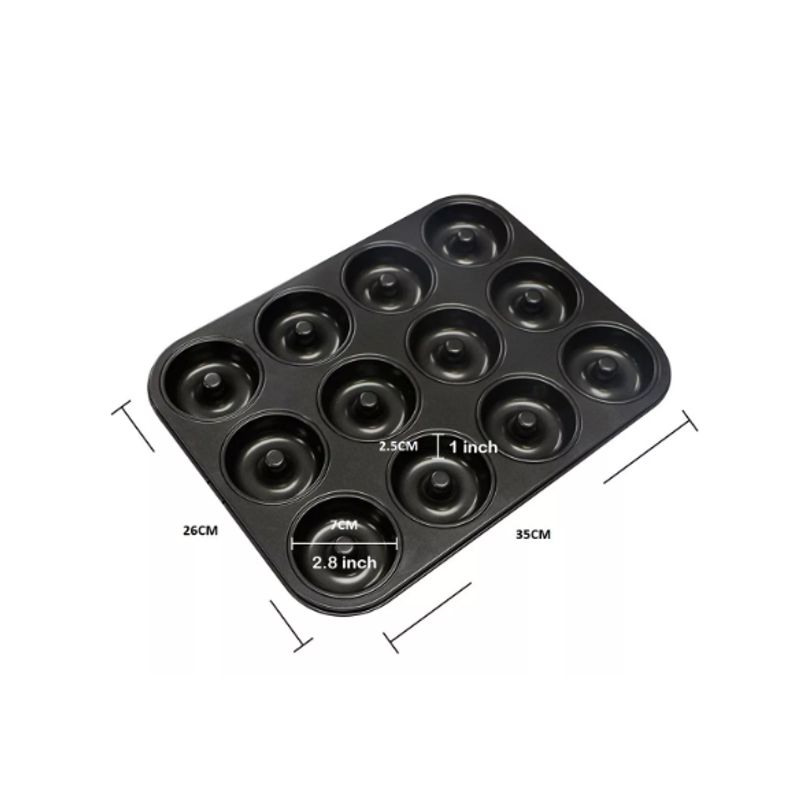 GENERICO - 2 Moldes Donas Moldes De Donas Donut Molde Para Dona 12 Cav
