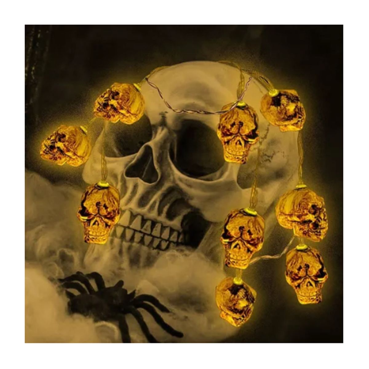 GENERICO - 2x Guirnalda Luces Solar Guirnalda Adornos Halloween