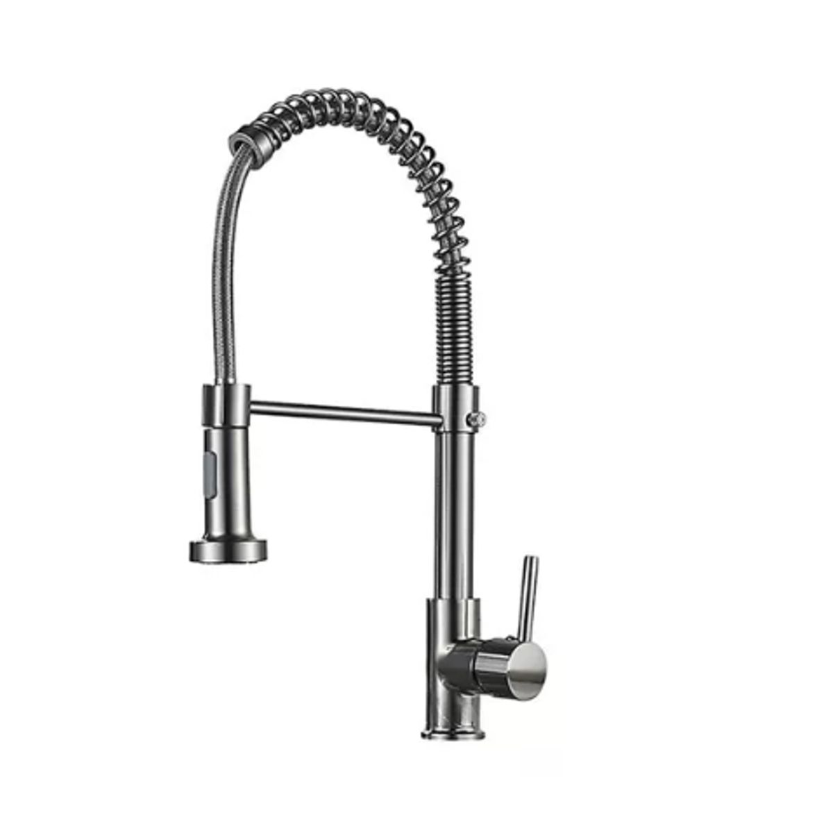 GENERICO - Llave Lavaplatos Plateada Flexible Acero Inox Grifo 360°