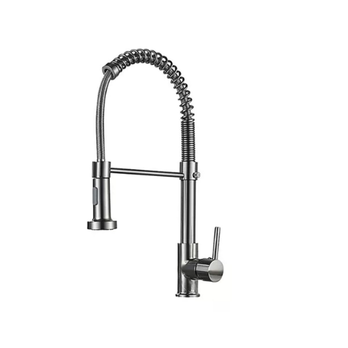 GENERICO - Llave Lavaplatos Plateada Flexible Acero Inox Grifo 360°