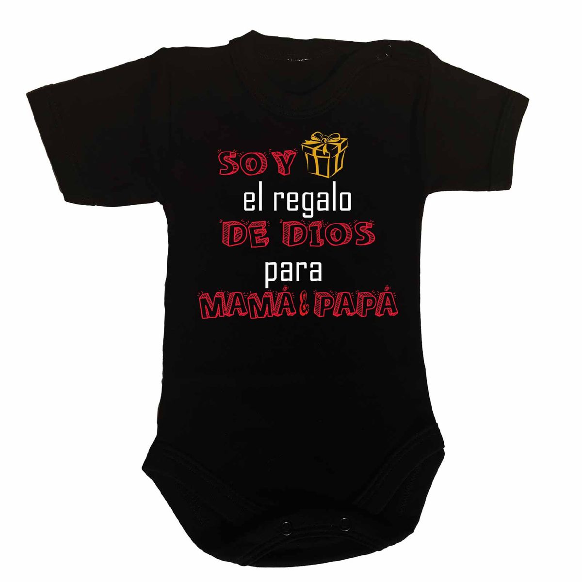 GENERICO - PILUCHOS BODY DE BEBE SOY EL REGALO DE DIOS