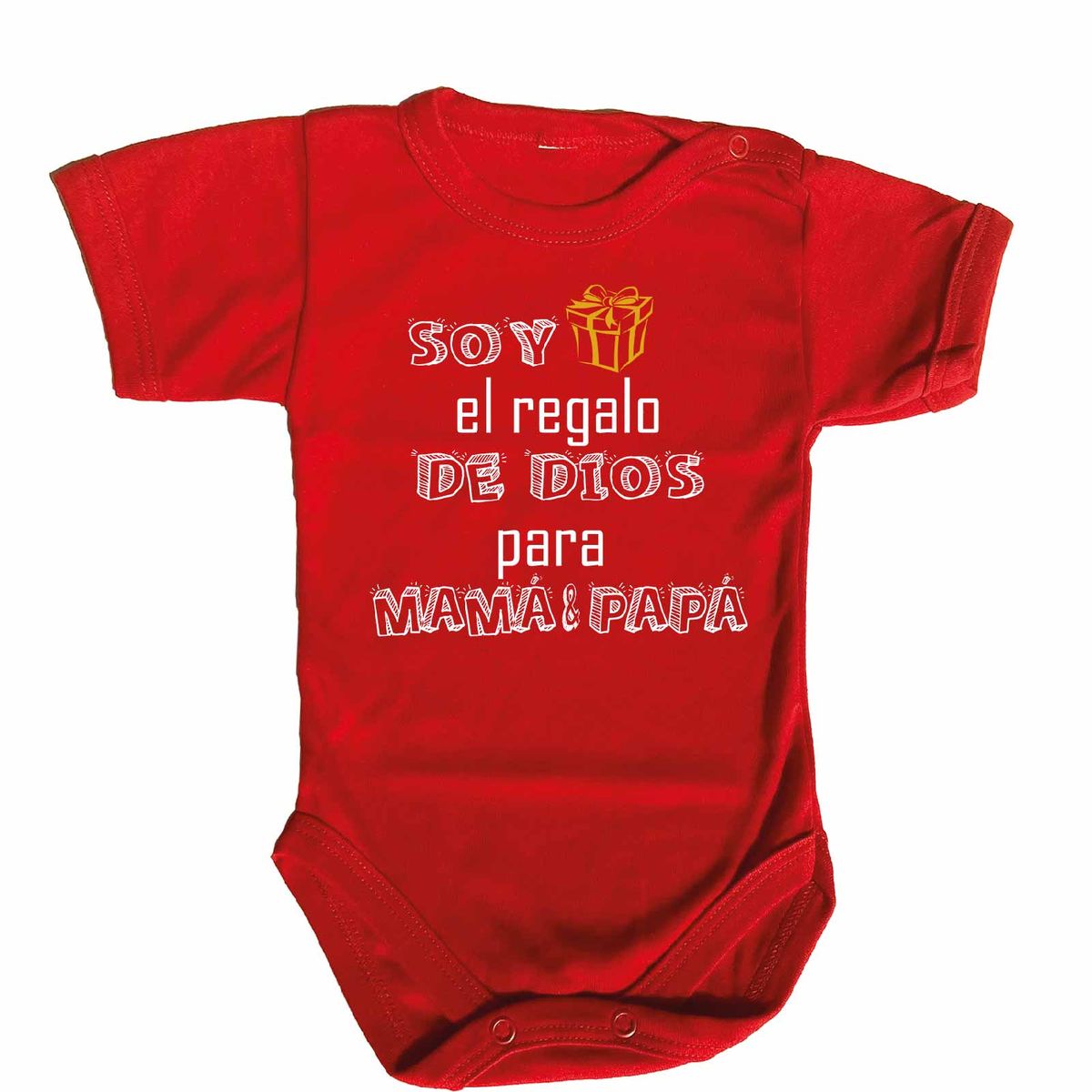 GENERICO - PILUCHOS BODY DE BEBE SOY EL REGALO DE DIOS