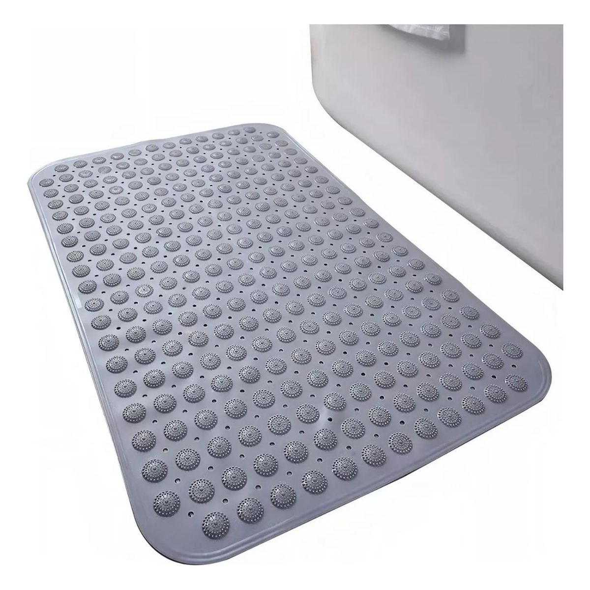 IMPORTCLICK - Tapete Alfombra Goma Antideslizante Piso Ducha Baño Gris IMPORTCLICK
