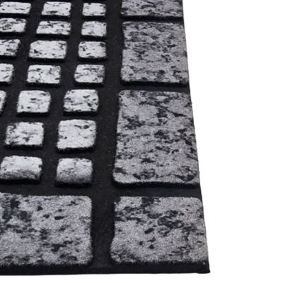 Imagen 2 del producto Alfombra Limpiapies Felpudo Alfombra De Entrada Piedras Gris