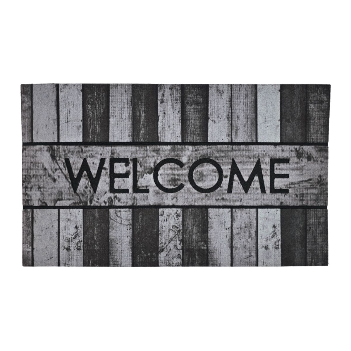 GENERICO - Alfombra Limpiapies Felpudo Alfombra De Entrada Welcome Gris