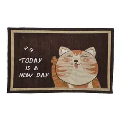 GENERICO - Alfombra Limpiapies Felpudo Alfombra De Entrada Mascotas - Cafe