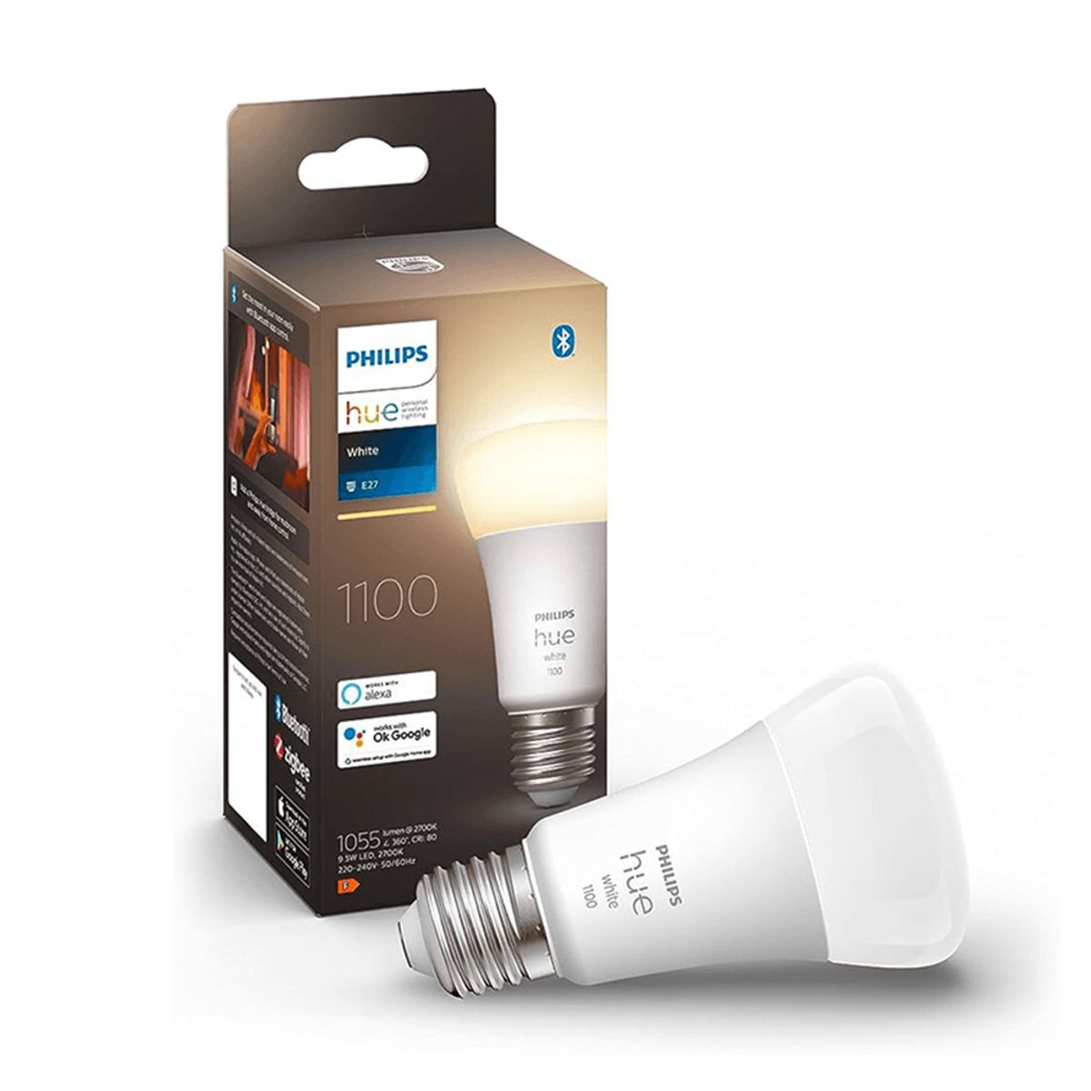 PHILIPS HUE - Ampolleta inteligente White A60 E27 95W Philips Hue