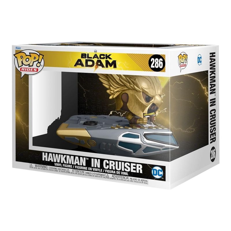 FUNKO - Funko Pop Black Adam Hawkman in Cruiser Figura