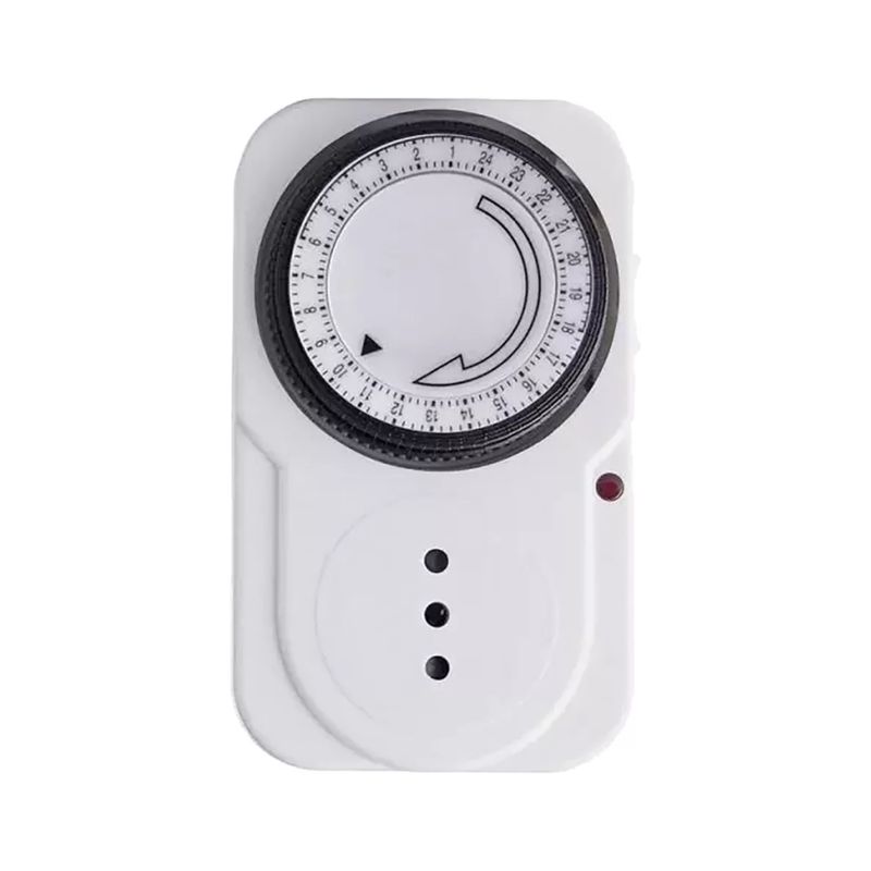 IMPORTCLICK - Temporizador Analógico Hogar Adaptador 24 Horas 220V IMPORTCLICK