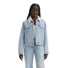 LEVIS - Chaqueta Mujer Sherpa Trucker Celeste
