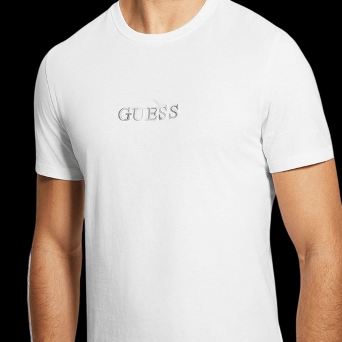 GUESS - Polera Ss Cn Multicolor Tee Blanco Guess