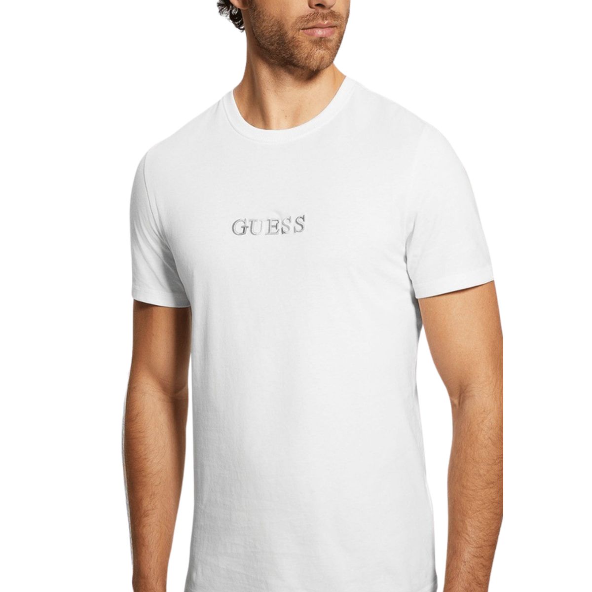 GUESS - Polera Ss Cn Multicolor Tee Blanco Guess