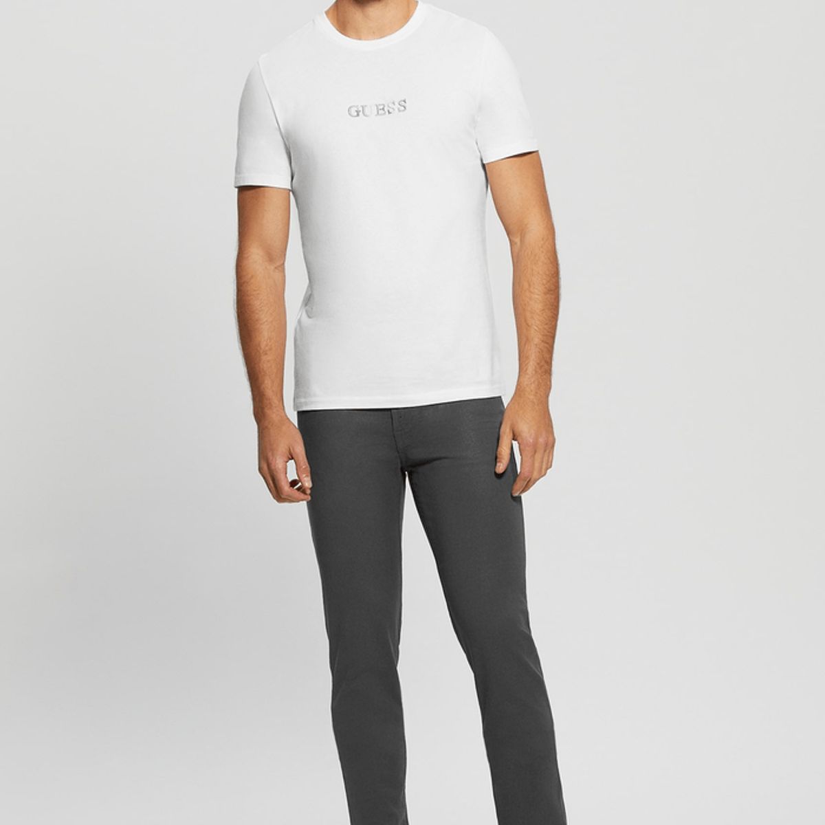 GUESS - Polera Ss Cn Multicolor Tee Blanco Guess