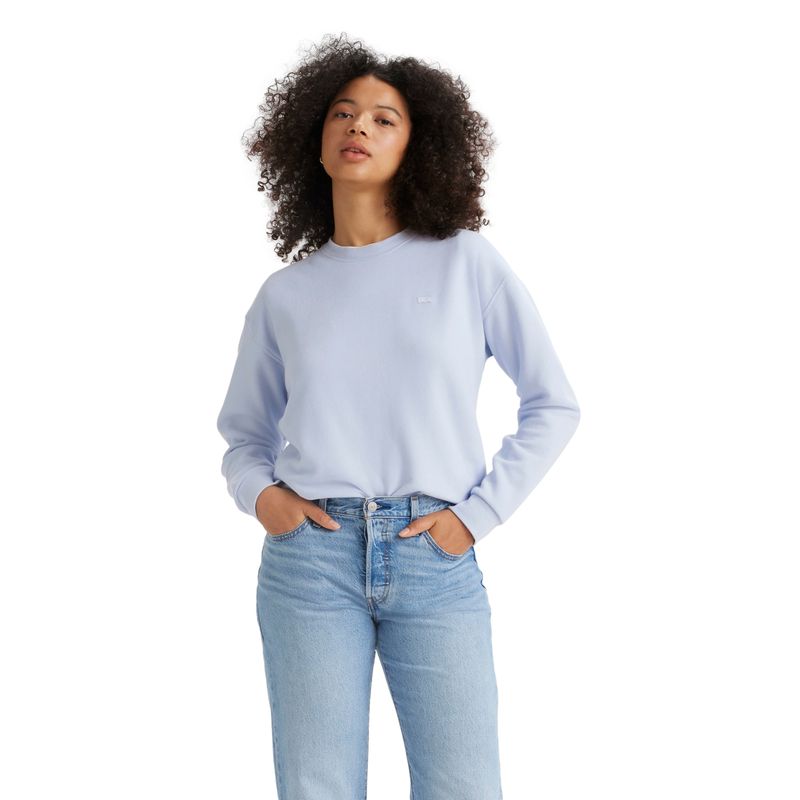 LEVIS - Polerón Mujer Regular Fit Celeste Levis
