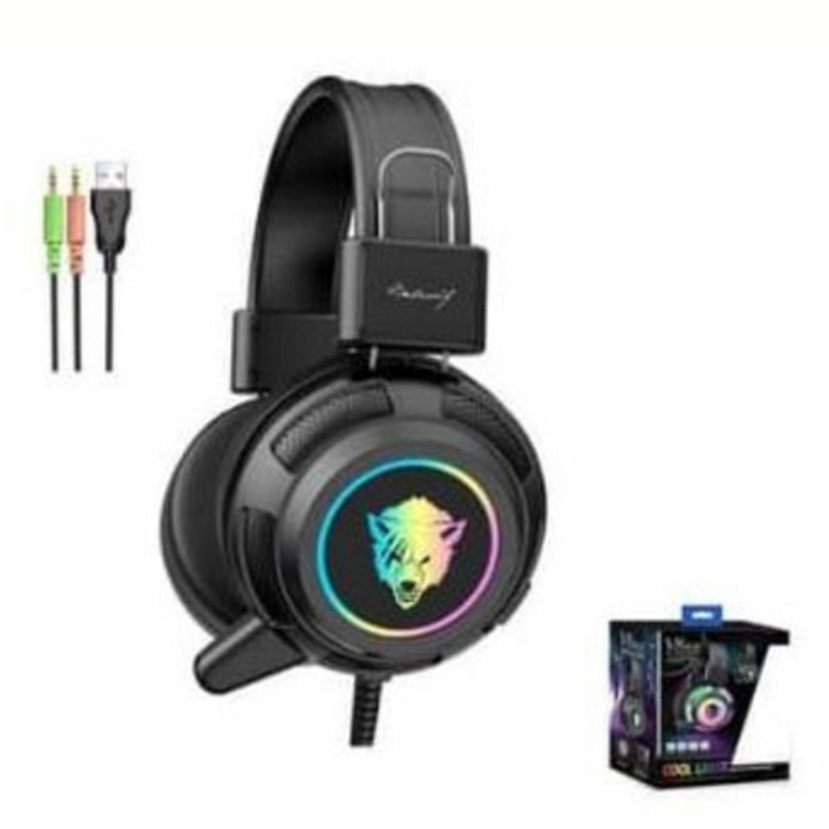 GENERICO - Audifono gamer super bass V8 rgb