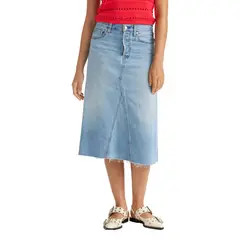 LEVIS - Falda Mujer High Rise Azul