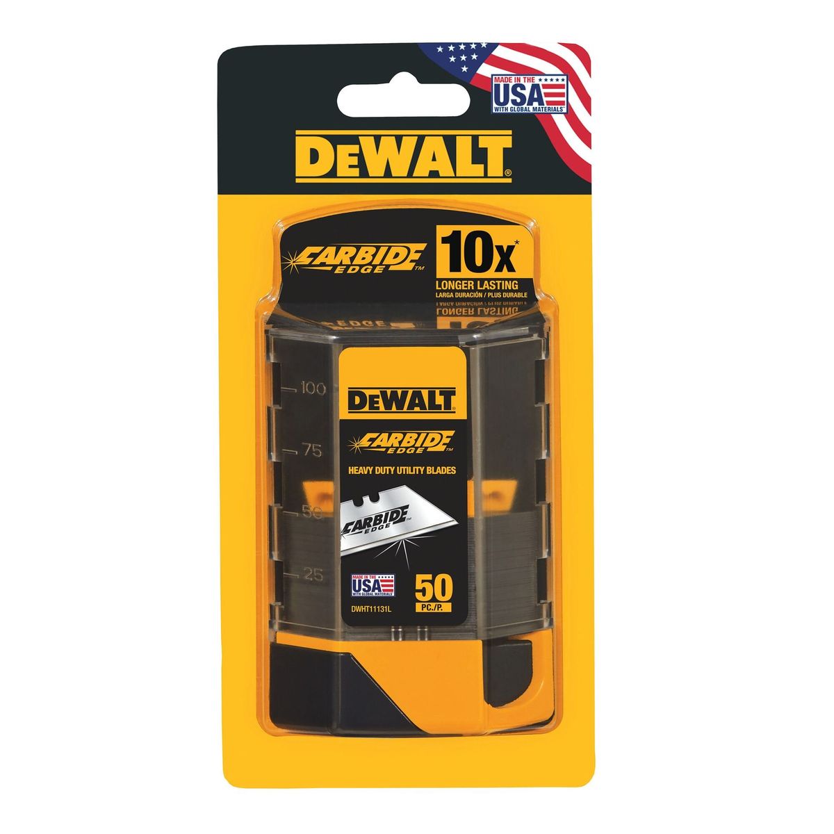 DEWALT - Set 50 hojas de carburo para cuchilla DEWALT DWHT11131L