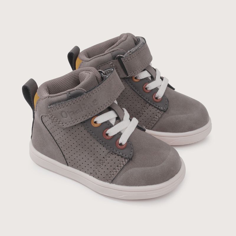 OPALINE - Zapatilla Bebé niño Gris 39208 Opaline