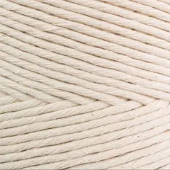 GENERICO - Cuerda de algodón peinado 3mm 300mkg crudo