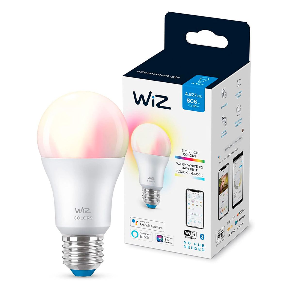 WIZ - Ampolleta A60 multicolor Wifi E27 Wiz