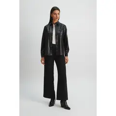 ASH - Blusa Manga Larga Negro Mujer