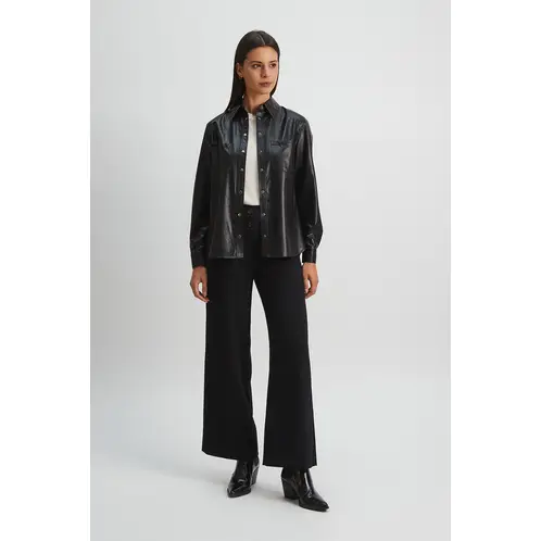 ASH - Blusa Manga Larga Negro Mujer