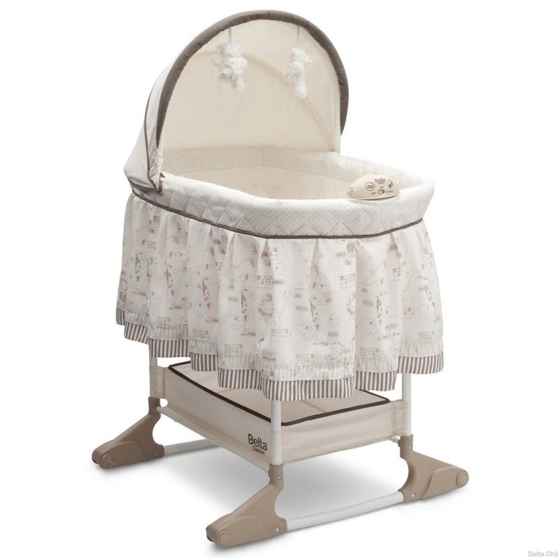 DELTA CHILDREN - Cuna Moises y mecedor Playtime Jungle