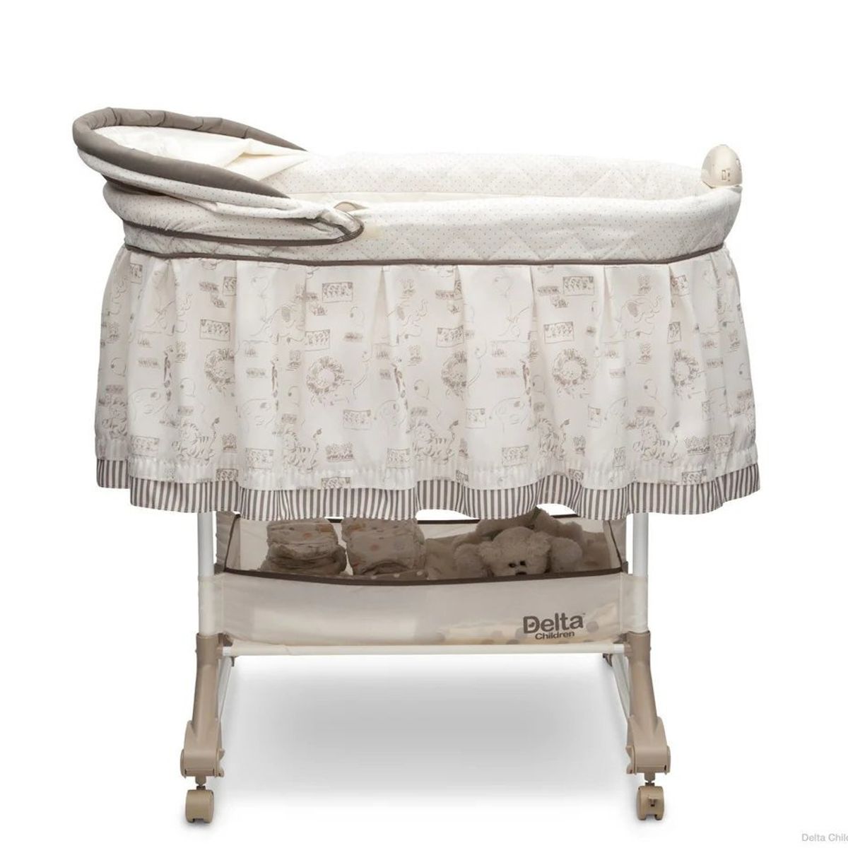 DELTA CHILDREN - Cuna Moises y mecedor Playtime Jungle